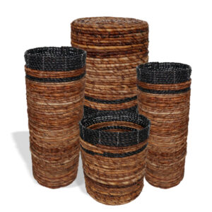 Banana Leaf Set - 2 Vase & 2 Bins