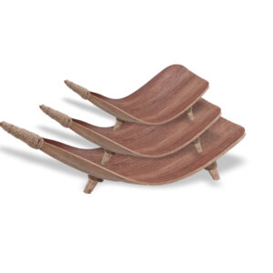 Coconut Leaf Fruit Bowl Set - Natural