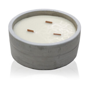 Large Concrete Soy Candle - Crushed Vanilla & Orange